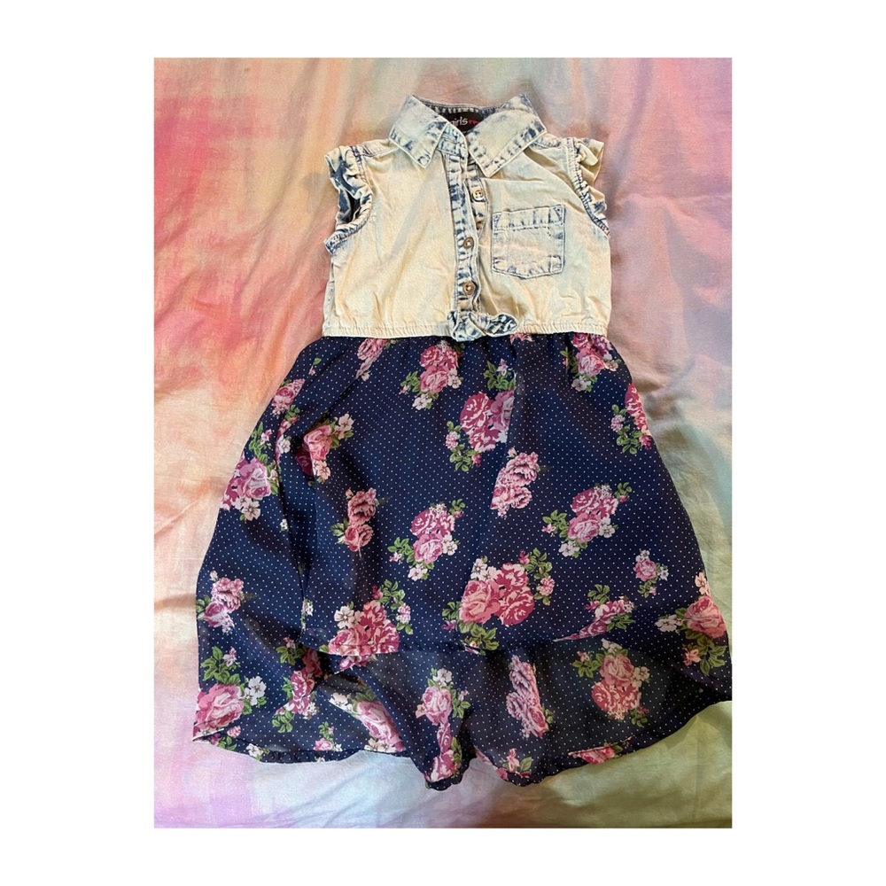 floral tank girls dress 👗 💕✨